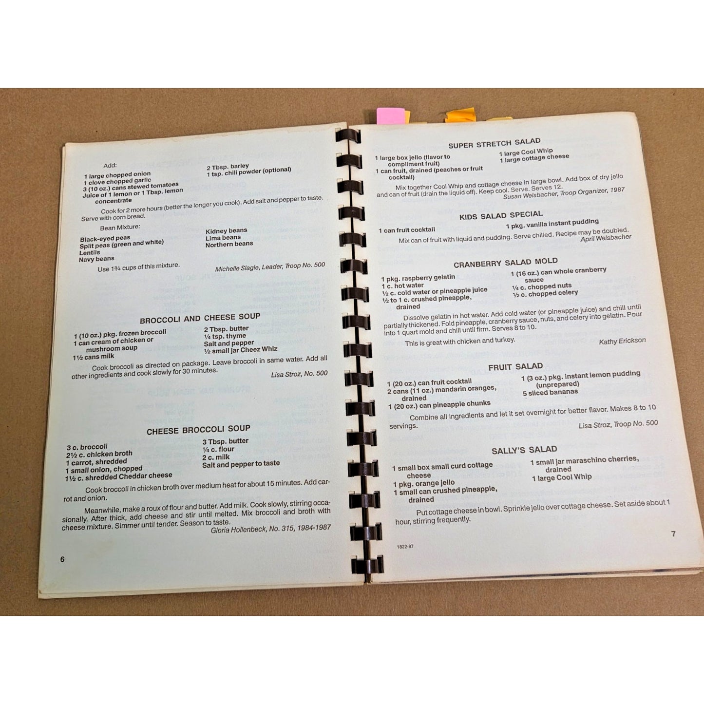 1982 Harbor Creek Girl Scouts Cookbook - Vintage Erie PA Community Recipes