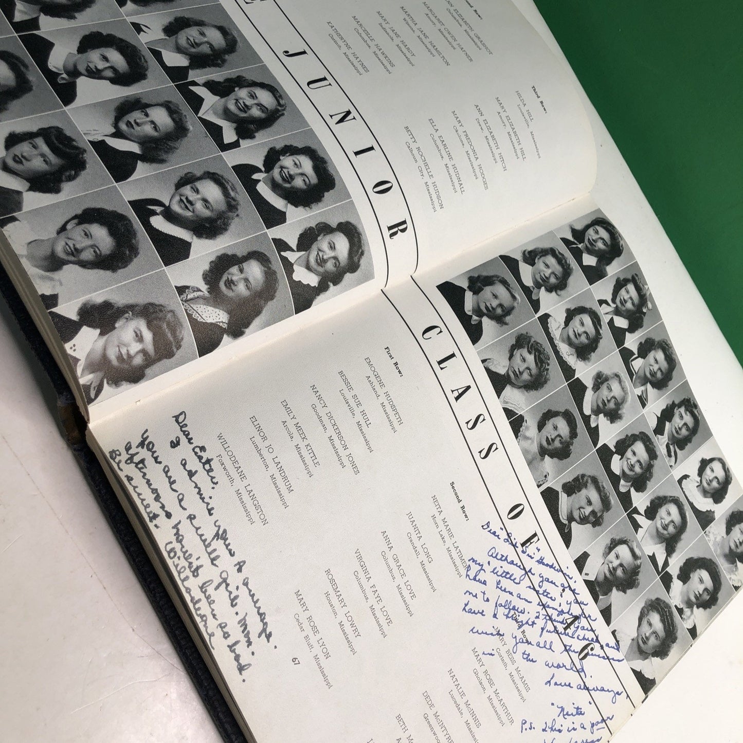 1945 MEH LADY YEARBOOK Mississippi State College For Women MSCW Columbus MS