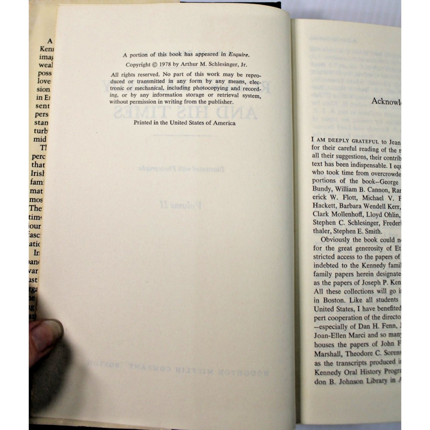 Robert Kennedy by Judie Mills + RFK & His Times Vol. 2 by Arthur Schlesinger, Jr