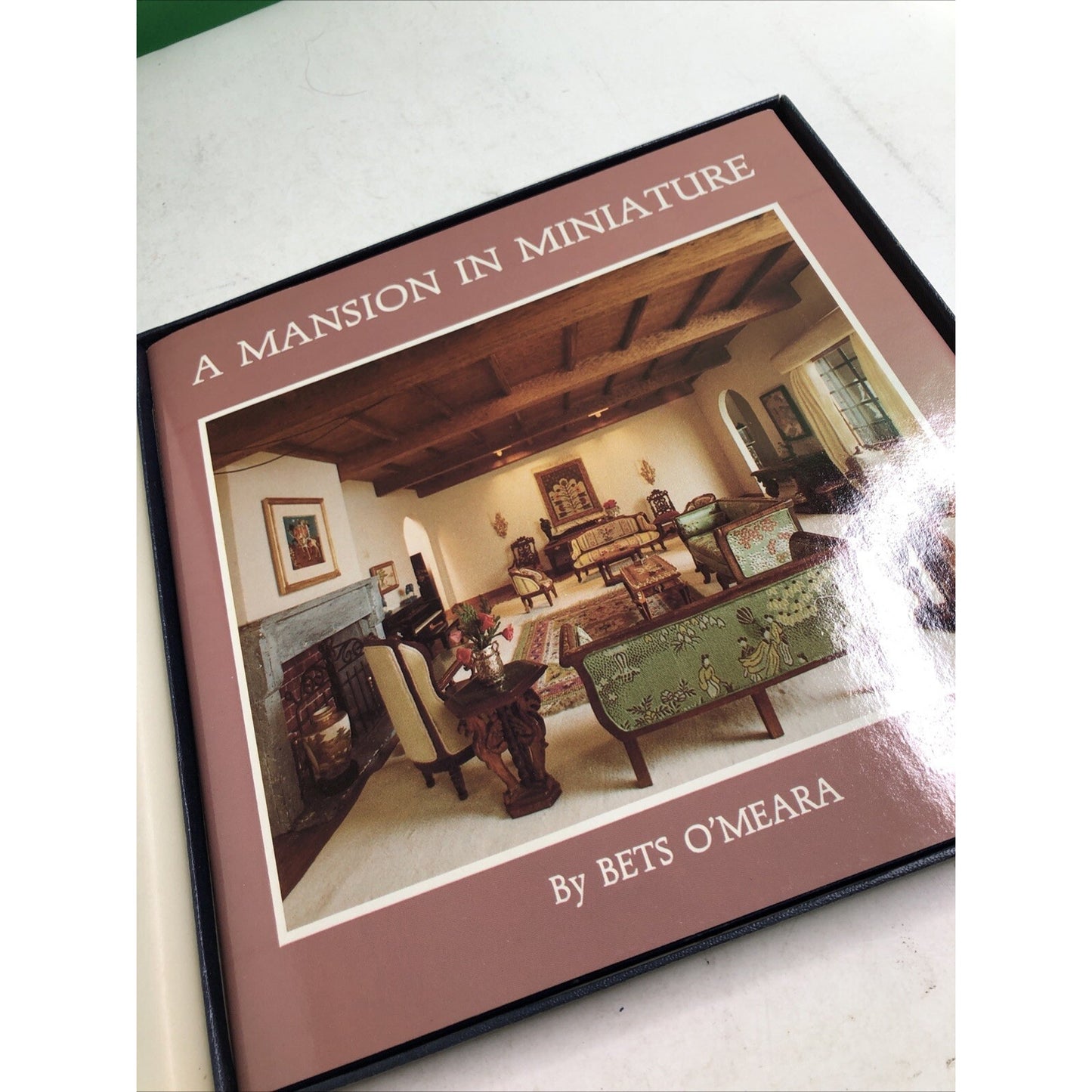 VINTAGE A Mansion In Miniature Hardcover Book by Bets O'Meara SIGNED w/Box 1979