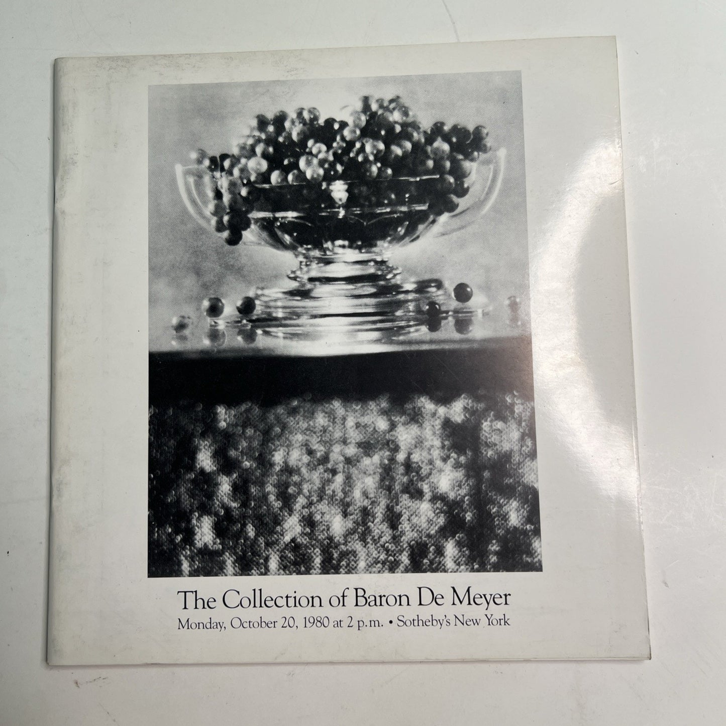 Sotheby’s Auction Catalog Collection Baron De Meyer Photographs October 1980 NY