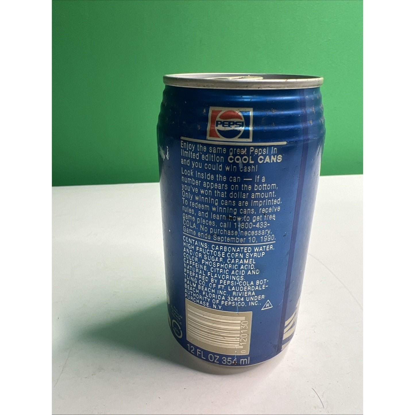 Pepsi Surfer Cool Cans Aluminum Full Can Flat Pull Tab Top Rare Vintage Soda
