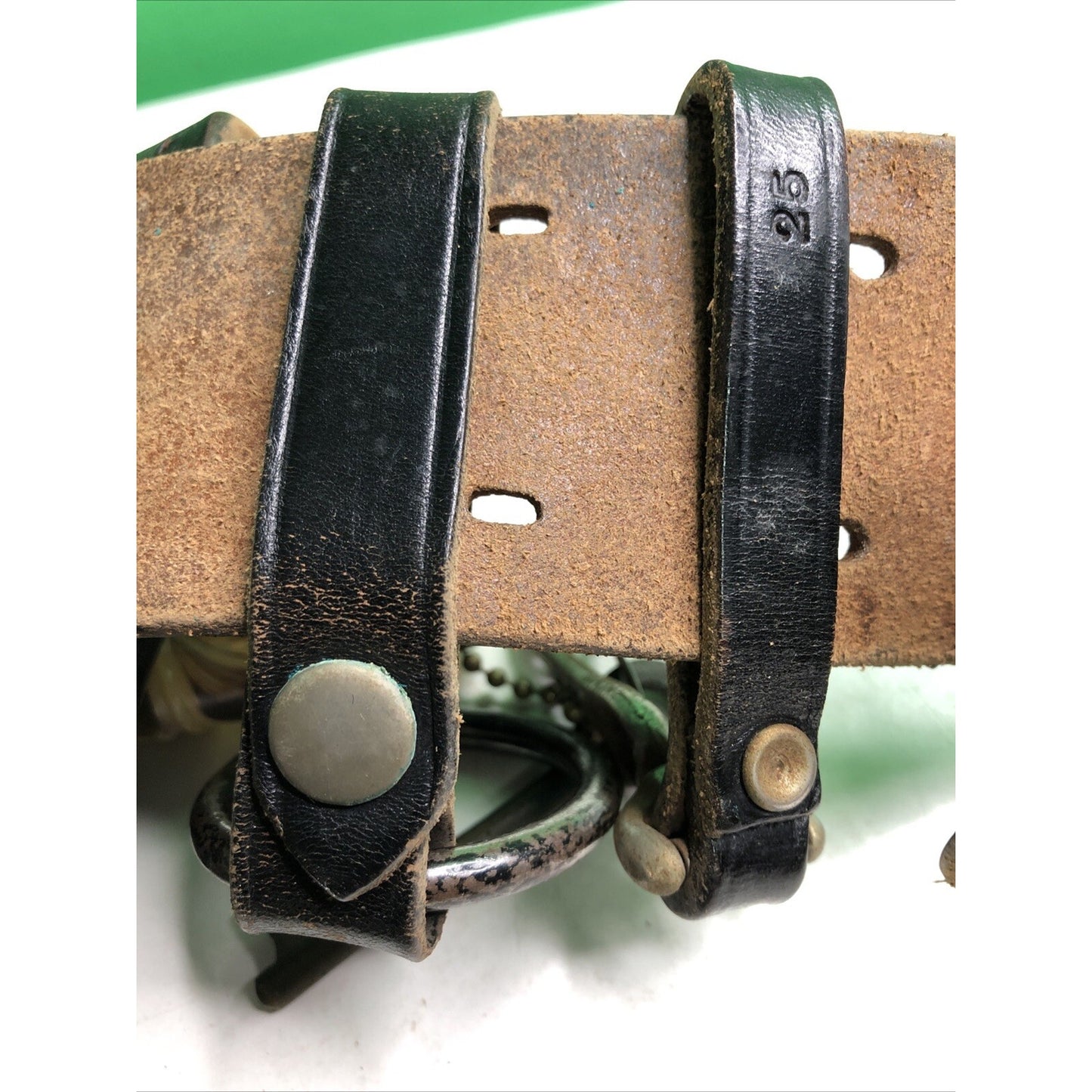 Vintage Brauer Bros. Black Leather Service Belt 42 Bucheimer Accessories Holster