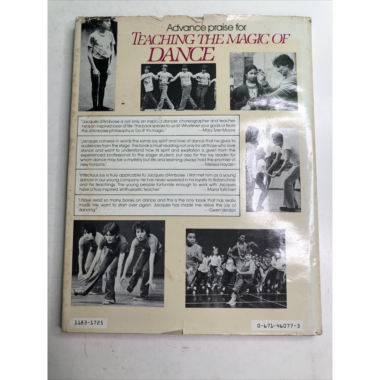 Teaching the Magic of Dance By Jacques d’Amboise HC DJ Signed By Author & Photo