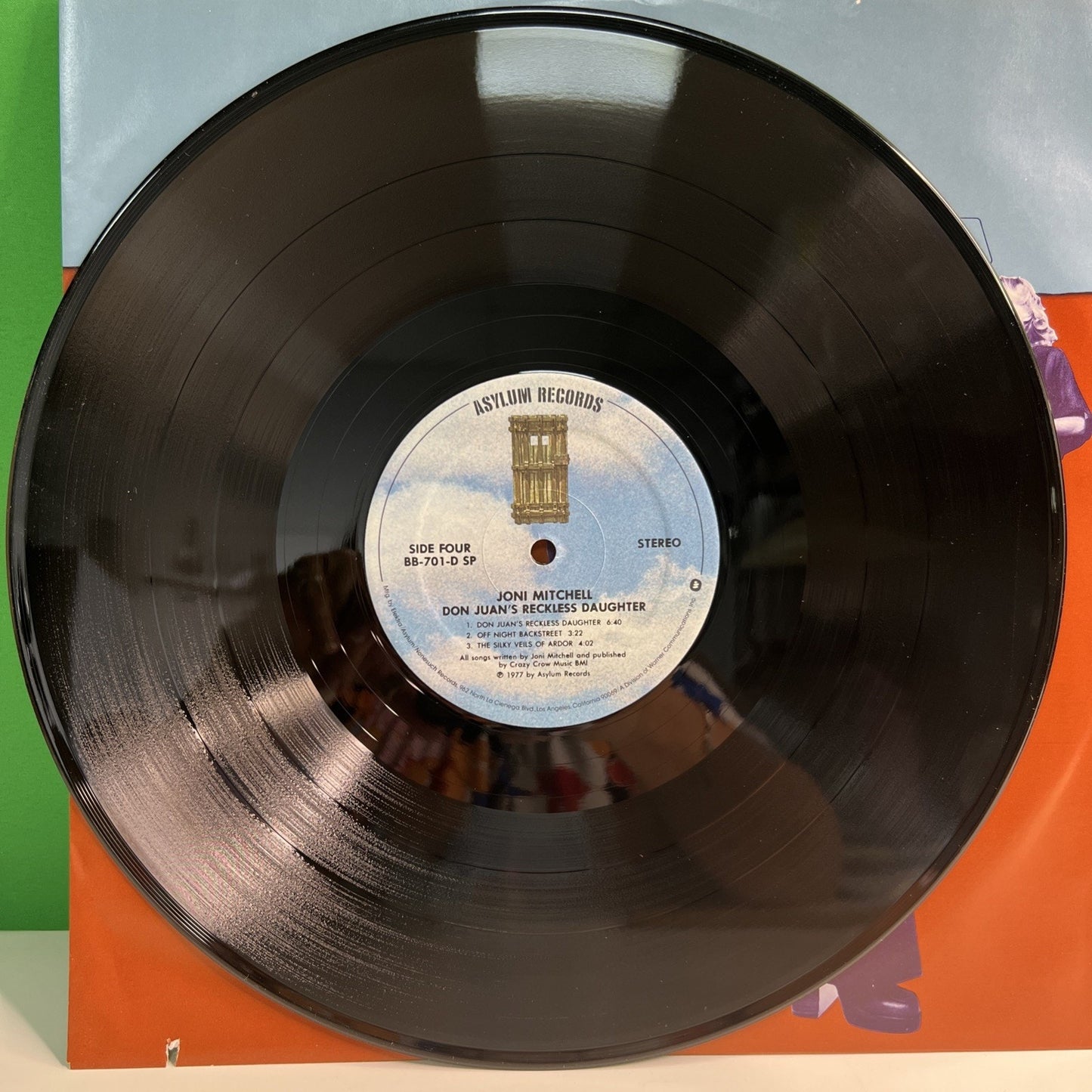1977 Joni Mitchell Don Juan's Reckless Daughter Asylum BB-701 Vinyl 2 Records LP