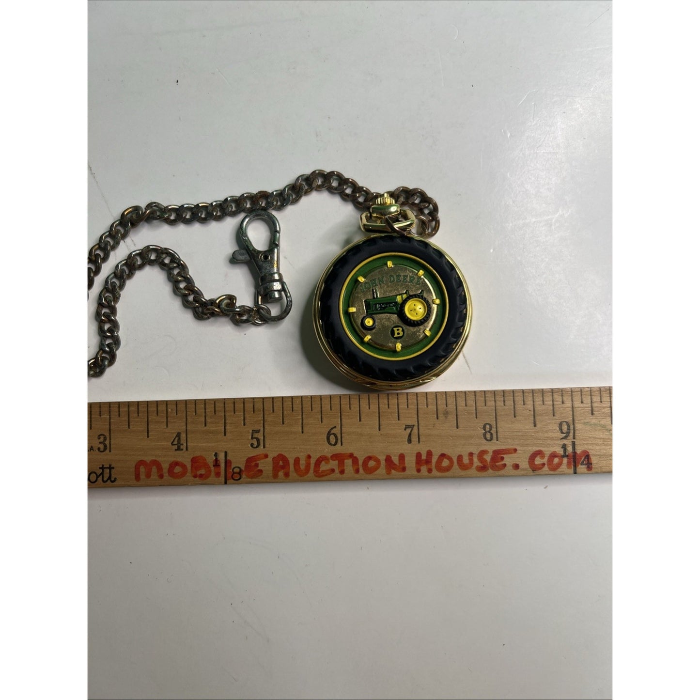 John Deere Pocket Watch Model B Franklin Mint With Case