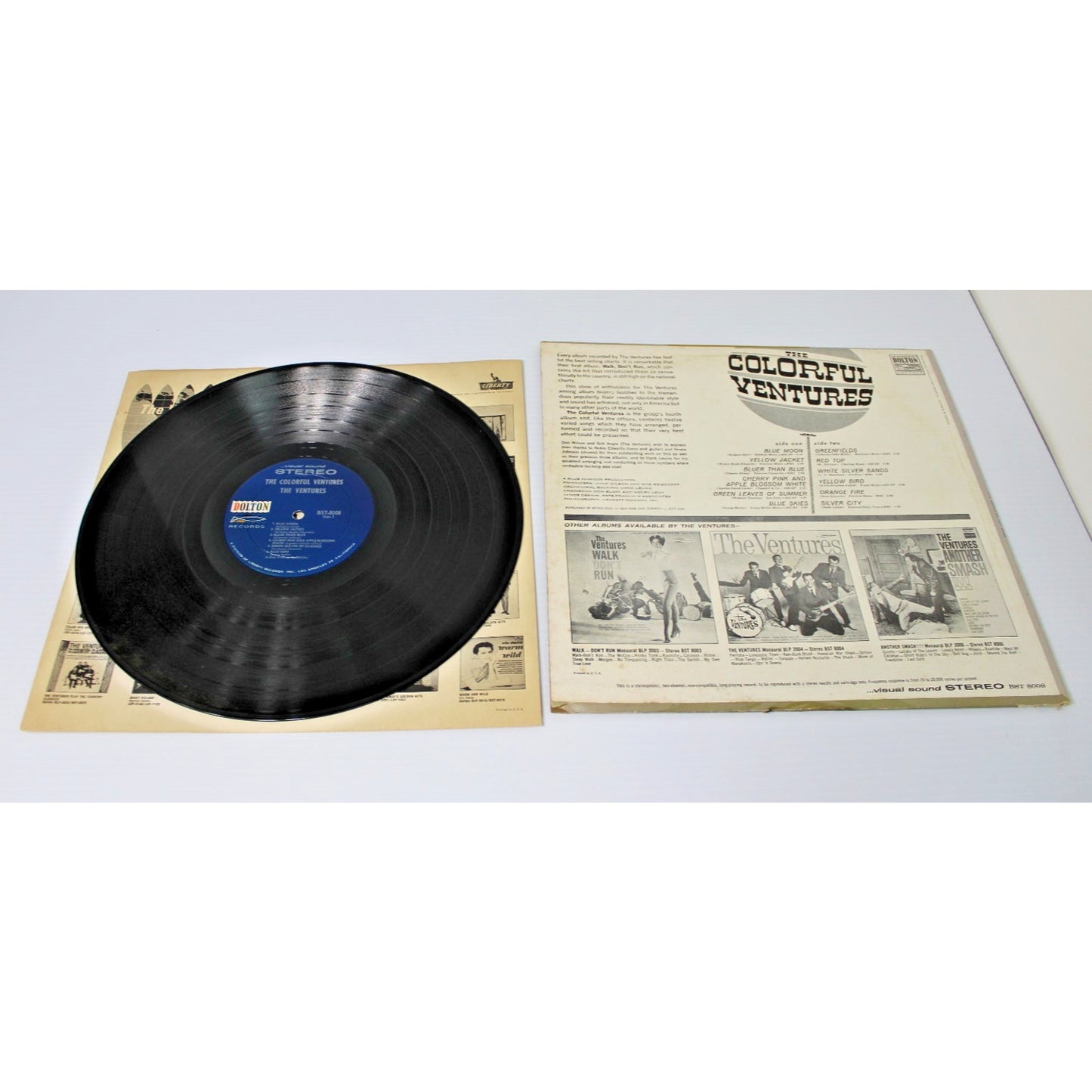 The Ventures- 4 Vintage 1960s Guitar Surf Rock LPs- Walk Don't Run 1 & 2, VG