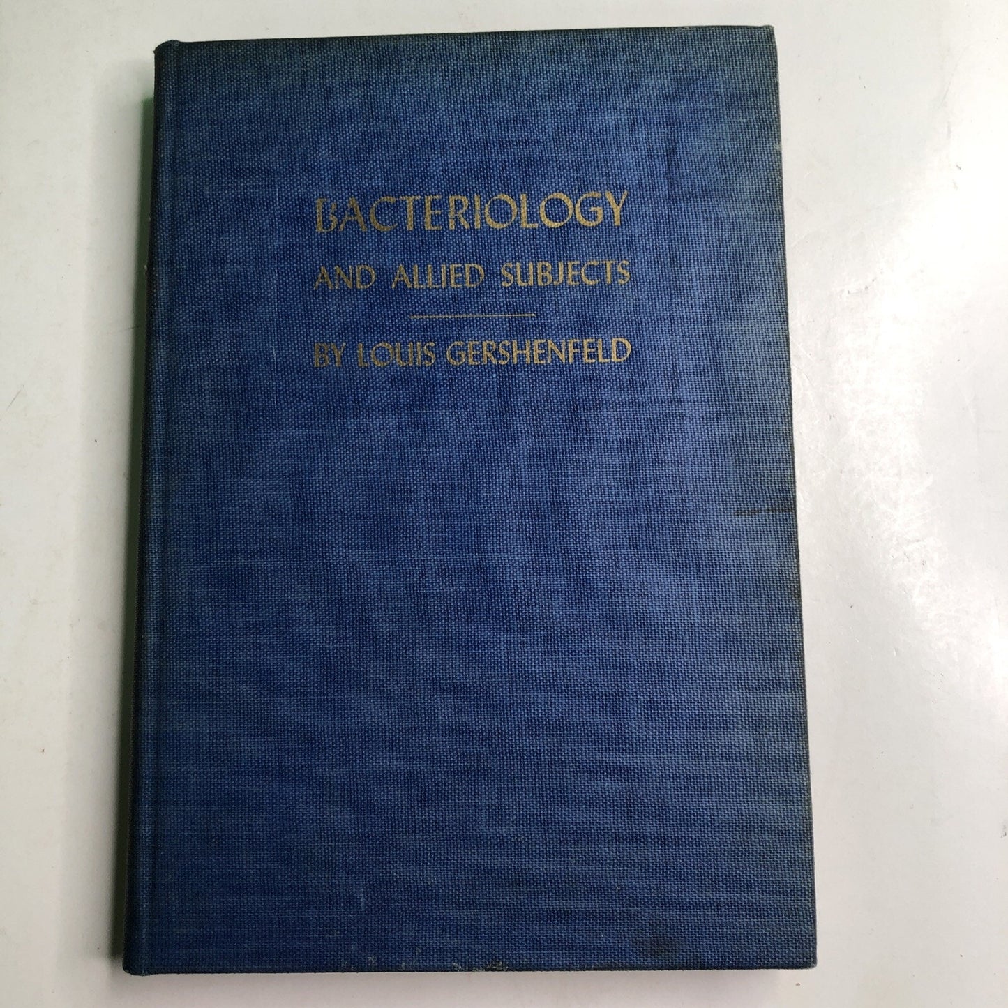 1947 Bacteriology And Allied Subjects By Louis Gershenfeld 2nd Printing HC Illus