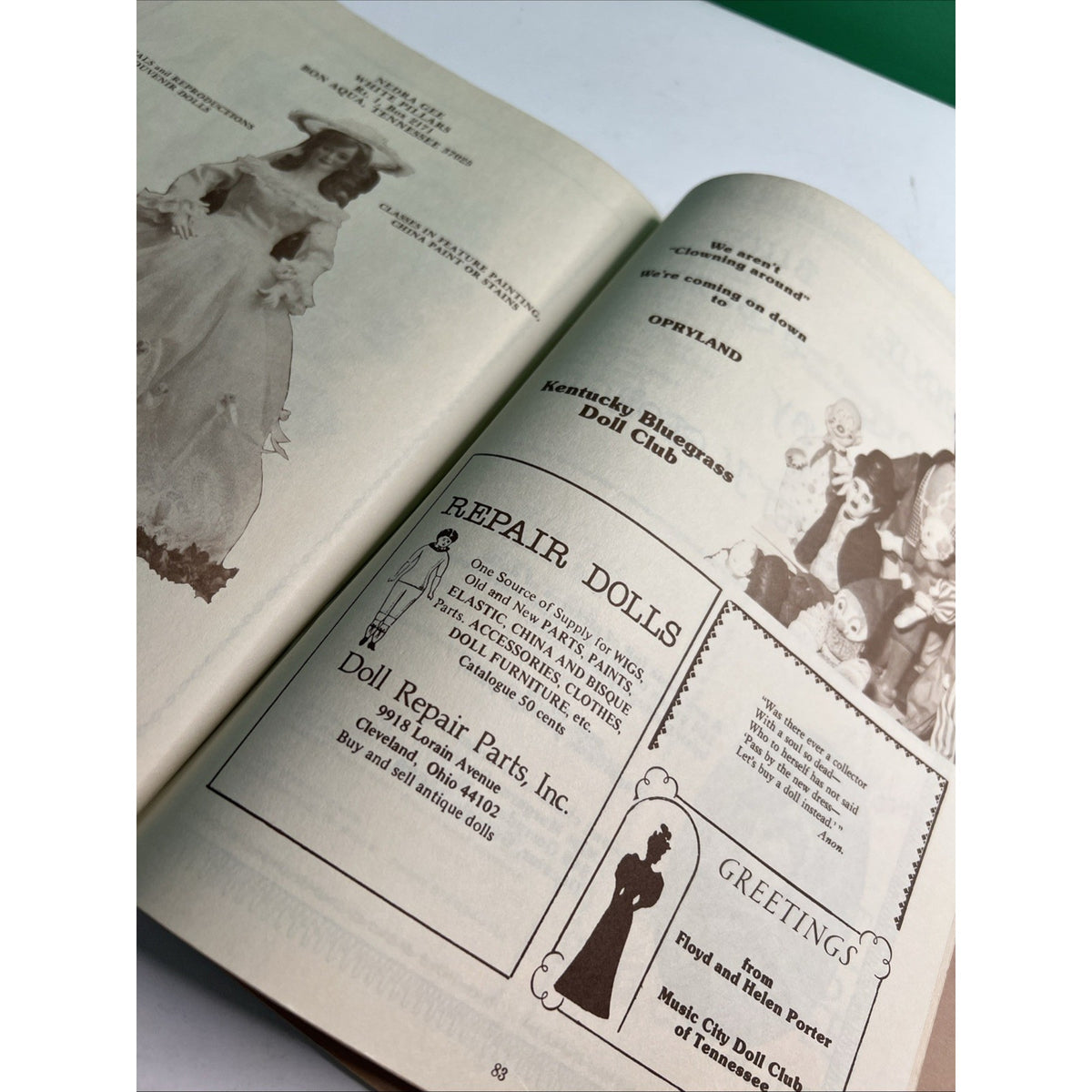 Music City Doll Club of Tennessee 1979 Souvenir Booklet Opryland Nashville TN