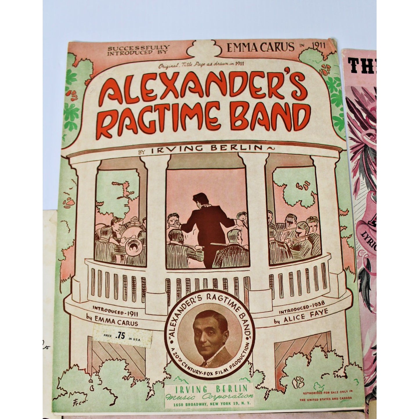 Early Vintage 5 Pc. Sheet Music by Irving Berlin- Alexander's Rag Time Band
