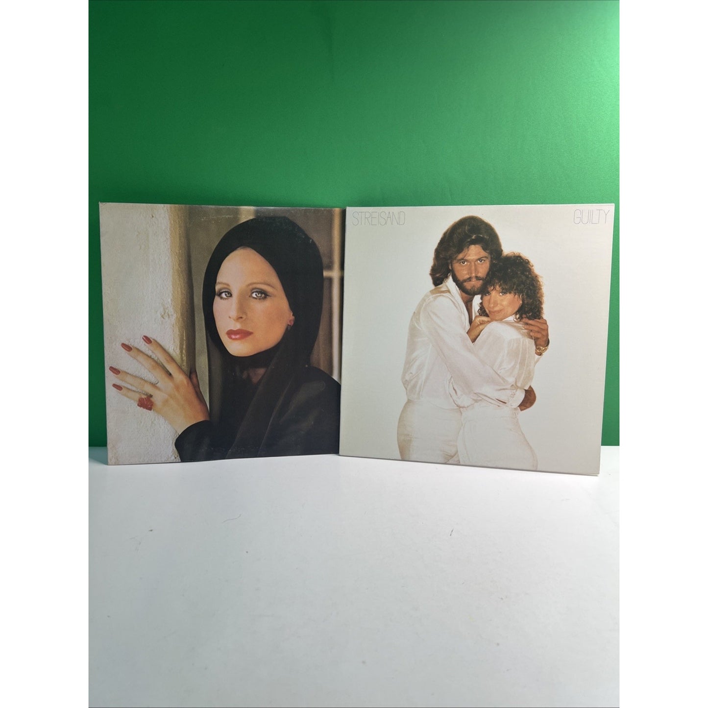 Lot Of 2 BARBRA STREISAND LP Albums Guilty with Barry Gibb Gatefold Excellent