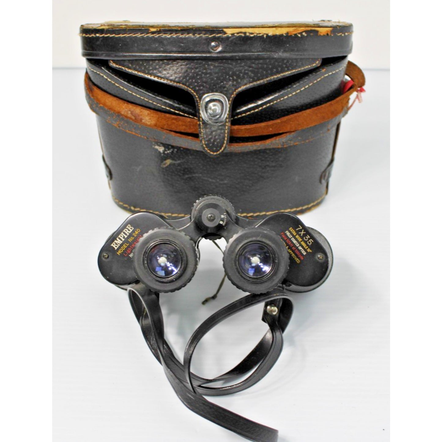 Vintage Empire Model 240 Binoculars 7x35 Extra Wide Angle w/ Fully Coated Optics