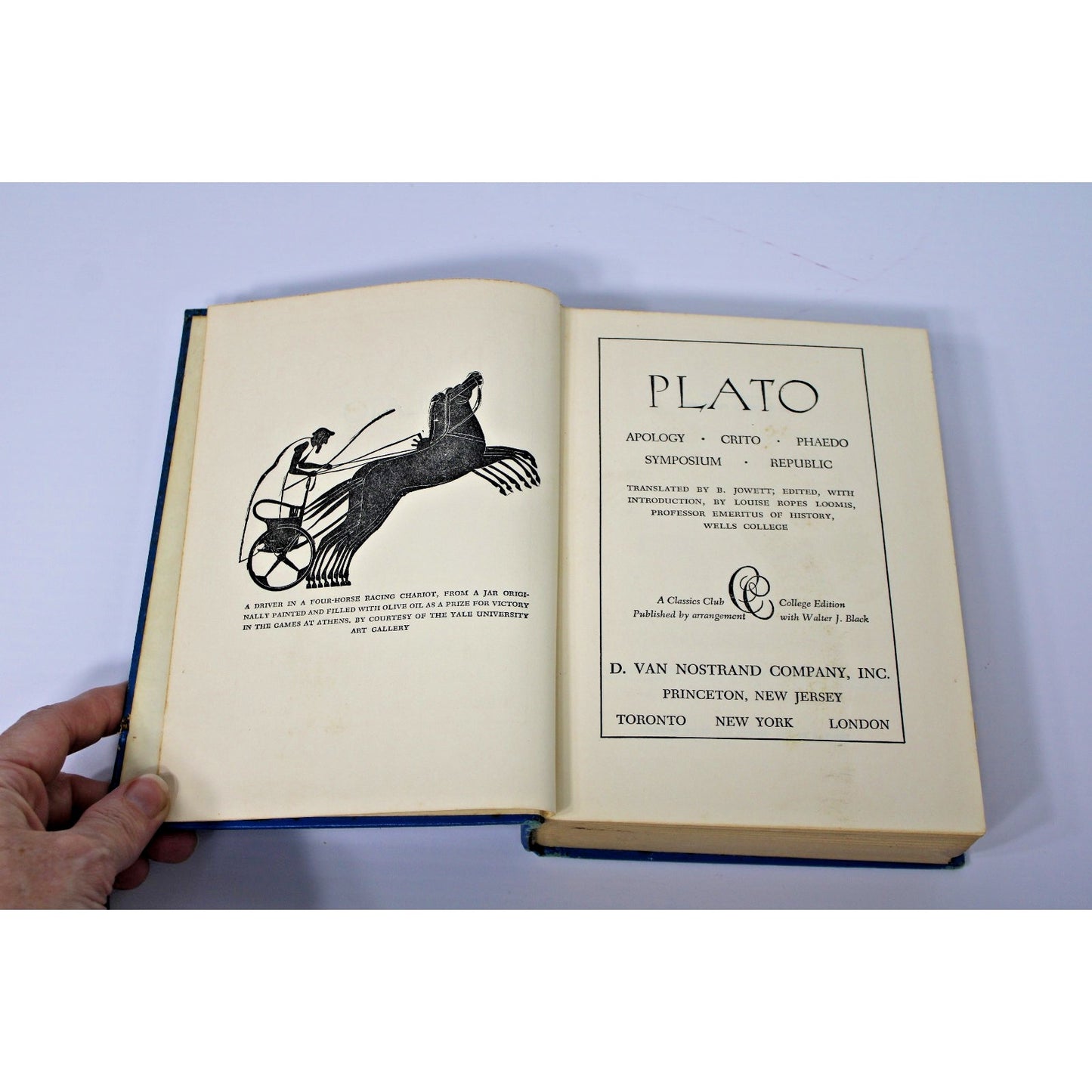 Five Great Dialogues by Plato, 1942 HC, Walter J. Black College Edition Classics