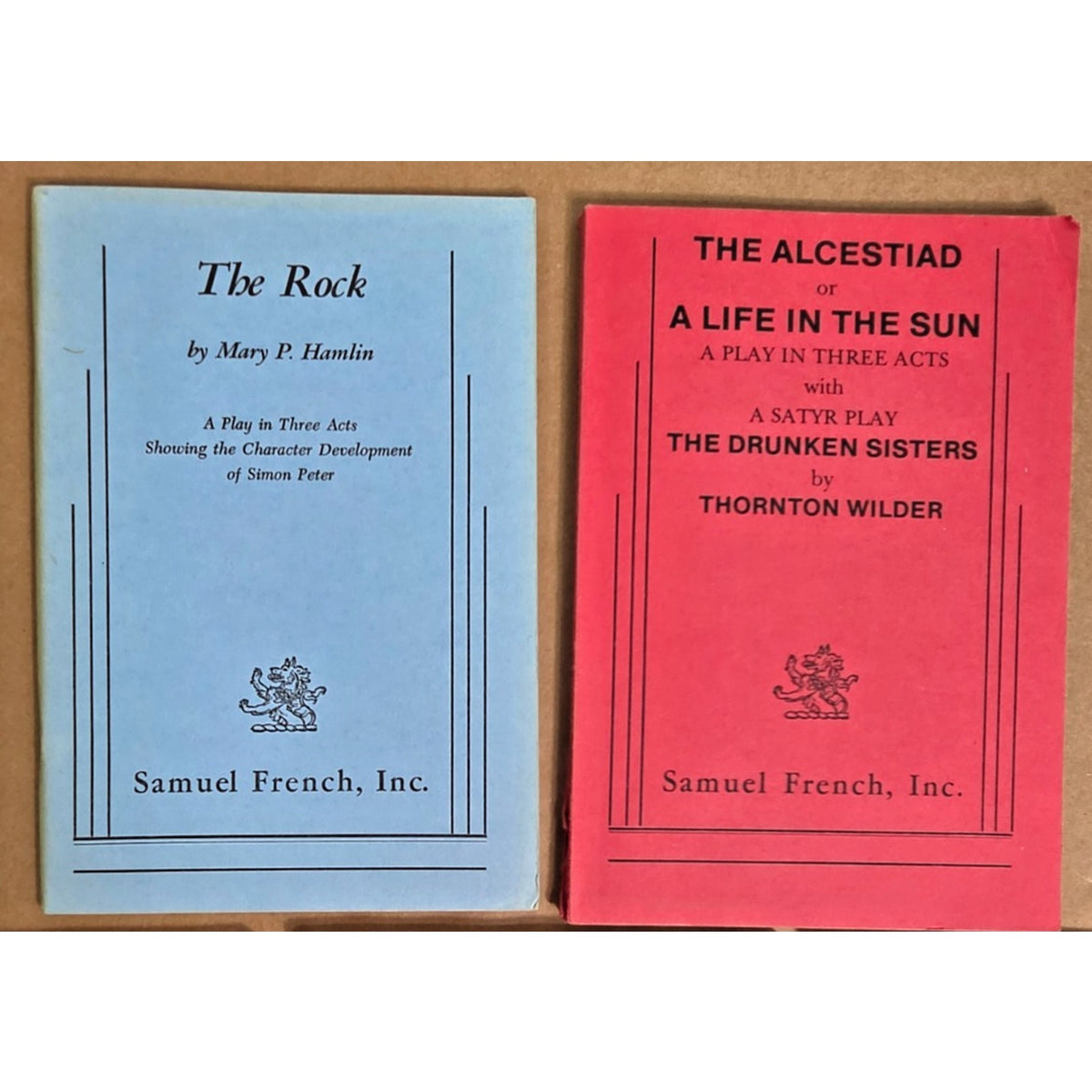 Lot of 5 Vintage Samuel French Acting Edition Play Scripts - Wilder, Saroyan
