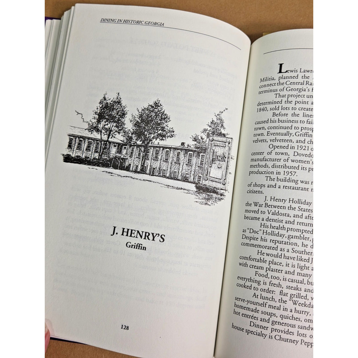 Vintage Dining in Historic Georgia Cookbook & Guide (1993) Marty Godbey HC