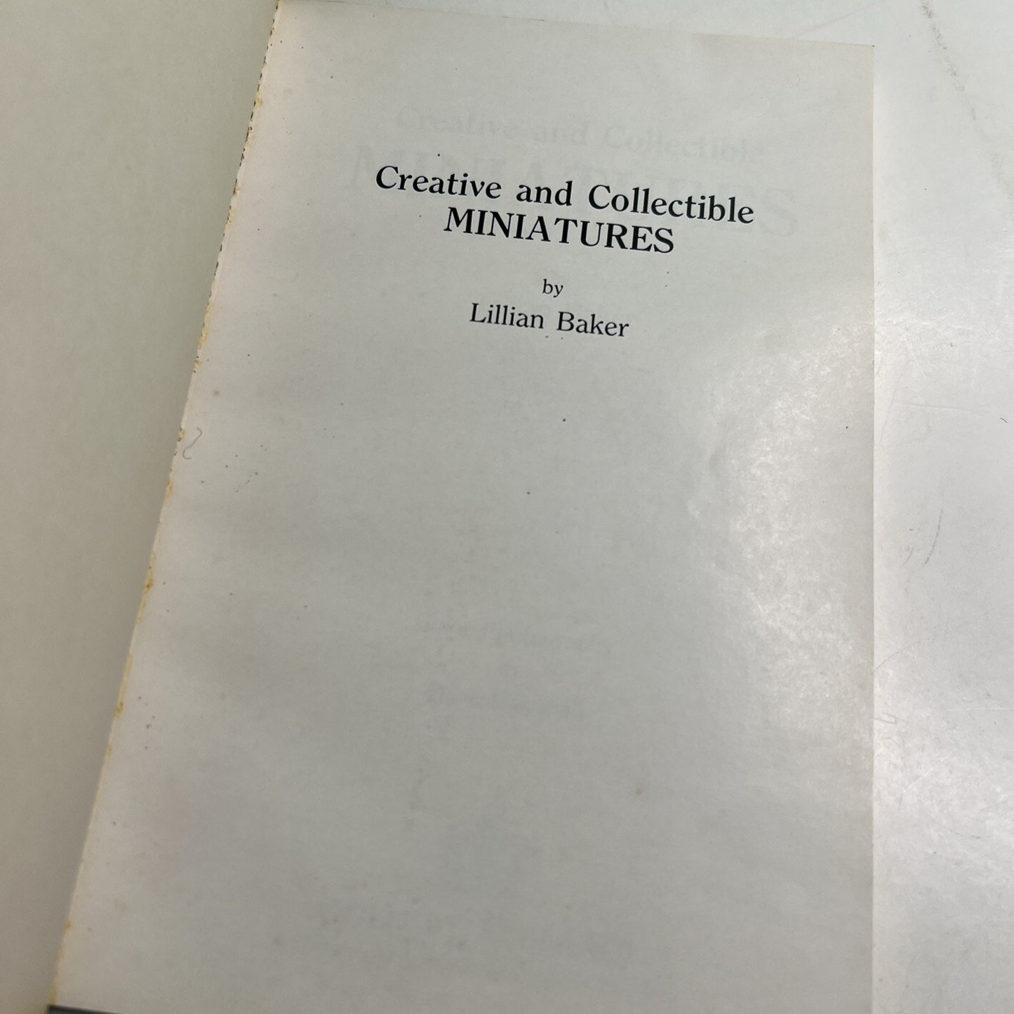1984 PB Creative & Collectible Miniatures Lillian Baker Illustrated Value Guide