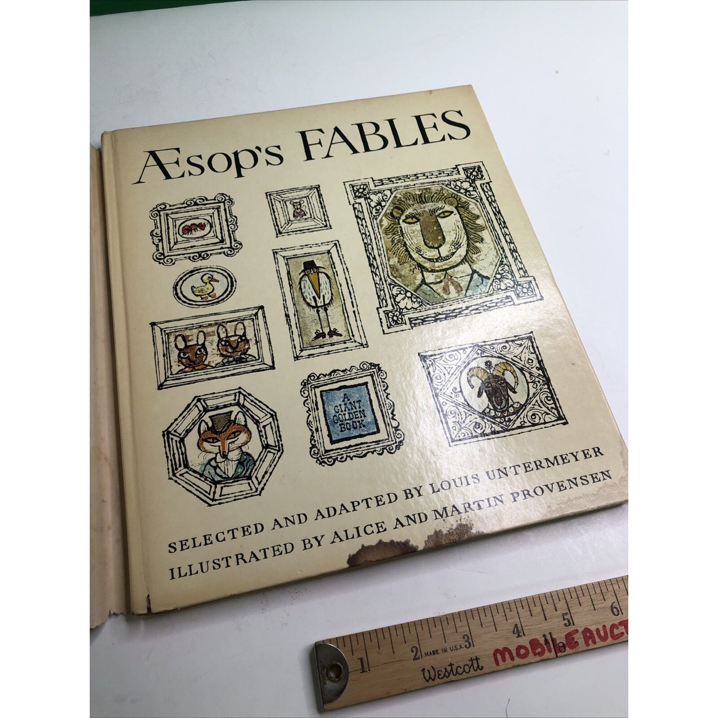 Aesops Fables By Louis Untermeyer 1967 Golden Book Illustrator A&M Provensen