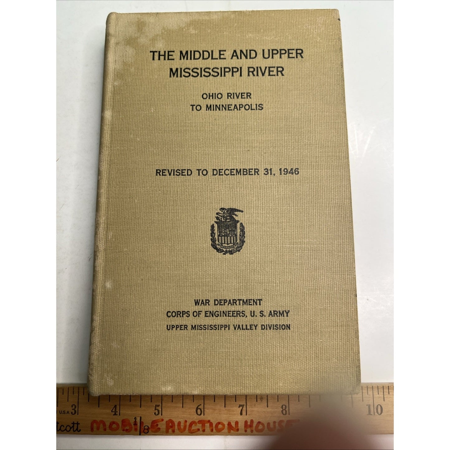 War Dept. US Army Corps of Engineers Mississippi River Navigation Guide 1948 HC