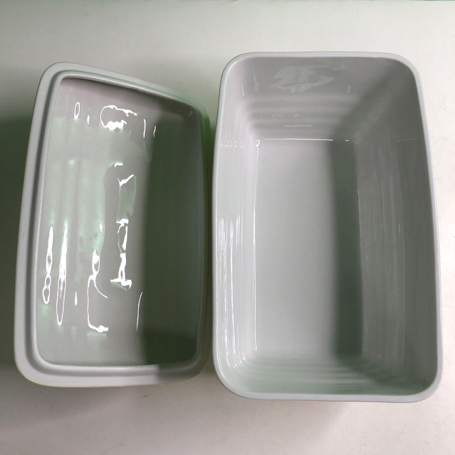 VINTAGE Hall Westinghouse Refrigerator Dish With Lid YELLOW #5064 8.5x5.5x5.5h