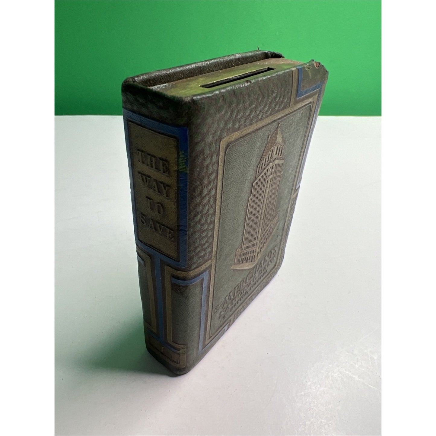 Merchants Bank Mobile Alabama Metal Still Bank Safe No Key Advertising AL