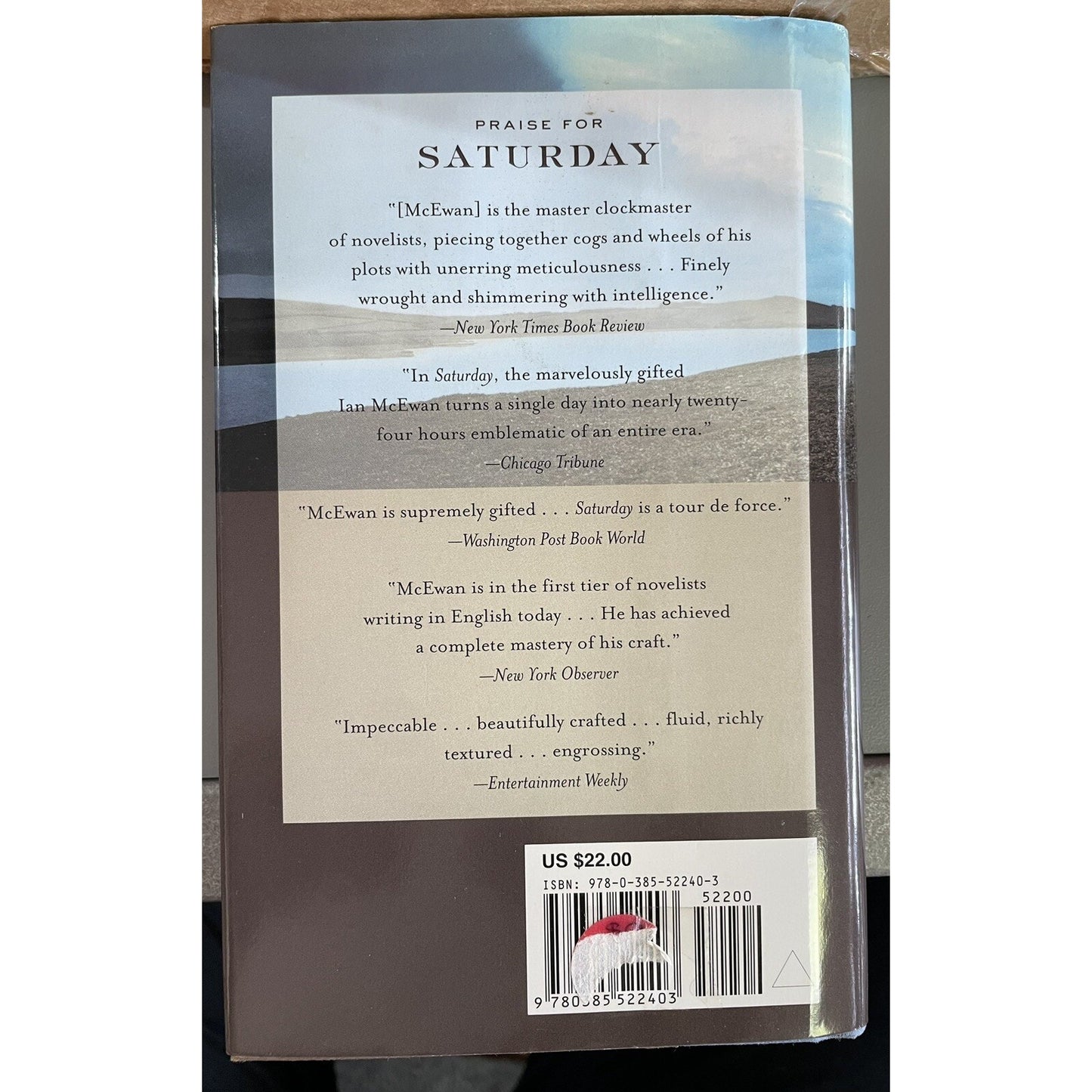On Chesil Beach: A Novel by Ian McEwan HC DJ 2007 SIGNED BY AUTHOR 1st US Ed.