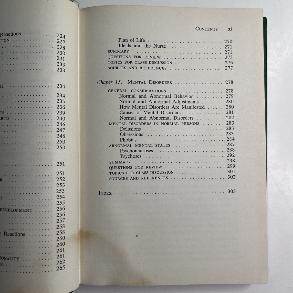 Psychology And The Nurse by Frank J. O’Hara 1954 HC 4th Edition Illustrated