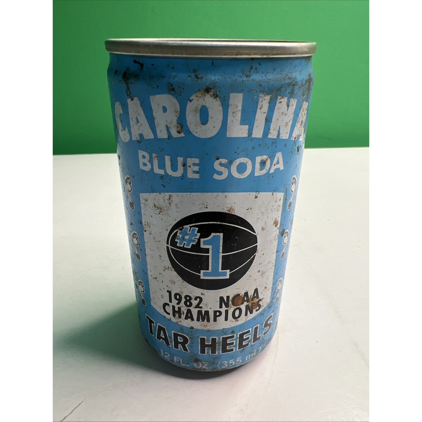 Carolina Blue Soda 1982 Tar Heels NCAA Champions Empty Can Michael Jordan