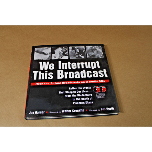 We Interrupt This Broadcast Book and CDs, Joe Garner, Walter Cronkite, 1998