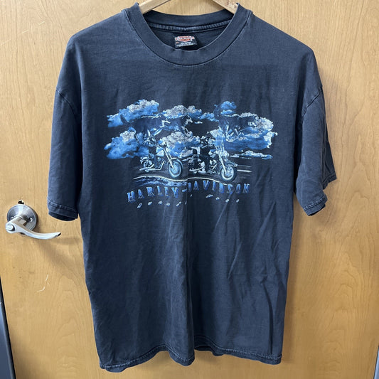East Coast Harley Davidson Motorcycles Men’s XL Charcoal Tshirt Quantico VA