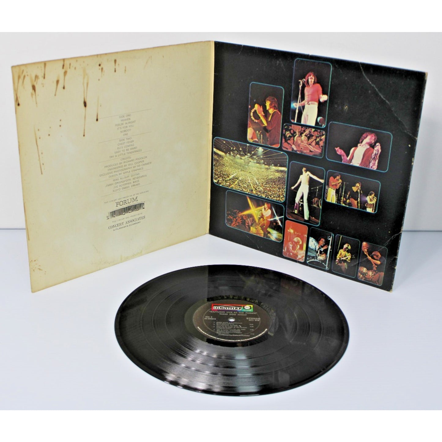 Three Dog Night- Captured LIVE At The Forum, 1972 ABC Records DS 50068 LP- VG+