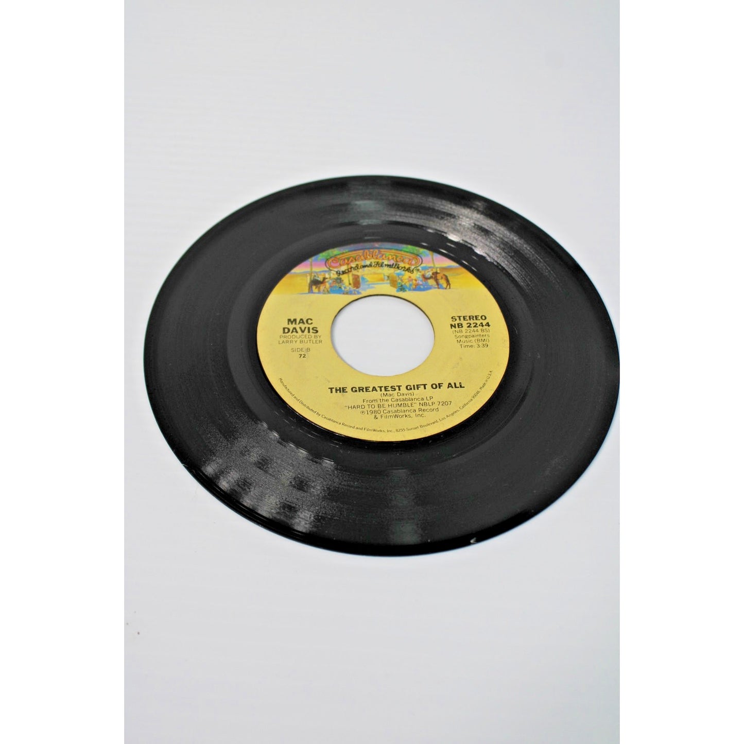 Mac Davis- Two 7" 45 RPMs, Classic Country Crossover Hits- READ