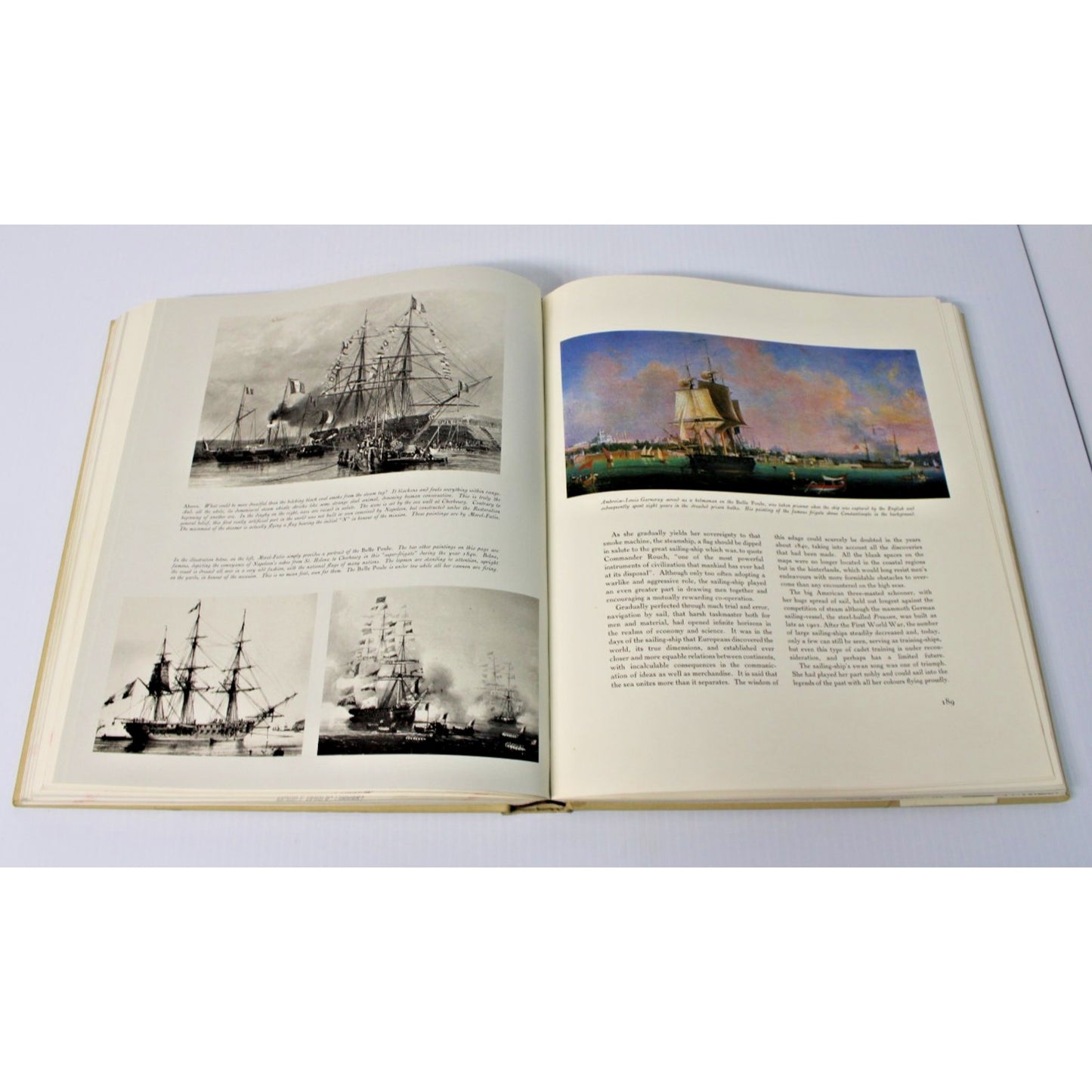 The Great Age of Sail- 1967 Large Coffee Table Book, Joseph Jobe, B.W Bathe