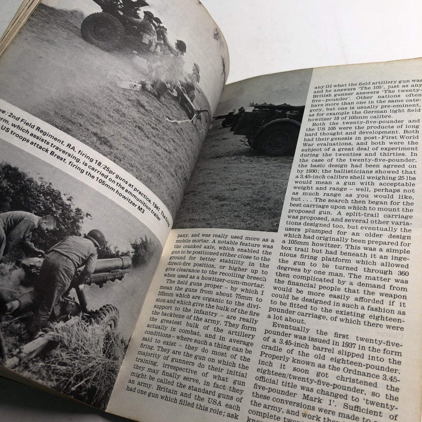 The Guns 1939-45 By Ian V. Hogg 1971 Ballantine's Ilustrated History WW2 BK #11