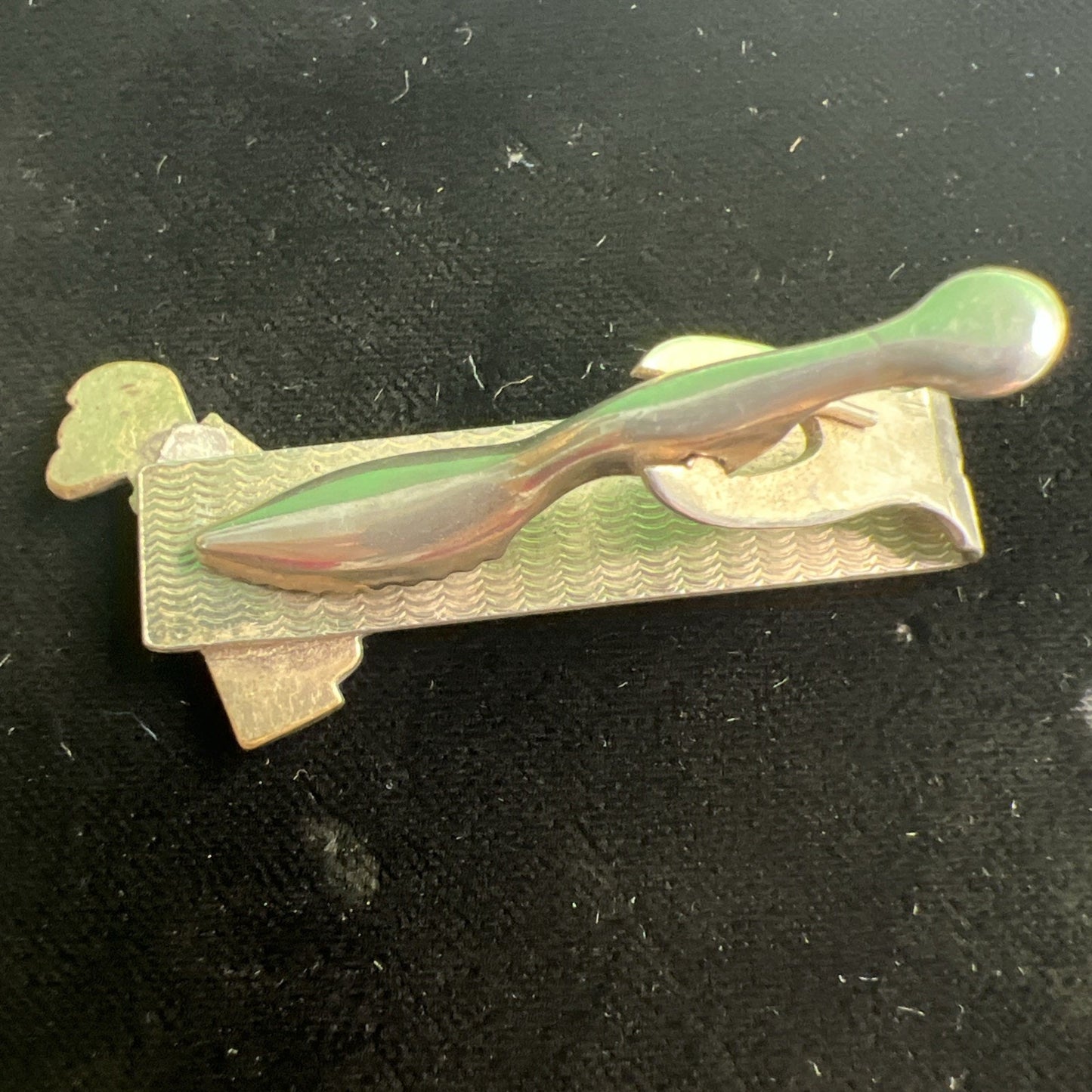 Regulation Golf Bag Mother of Pearl Vintage Tie Bar Clip Sports