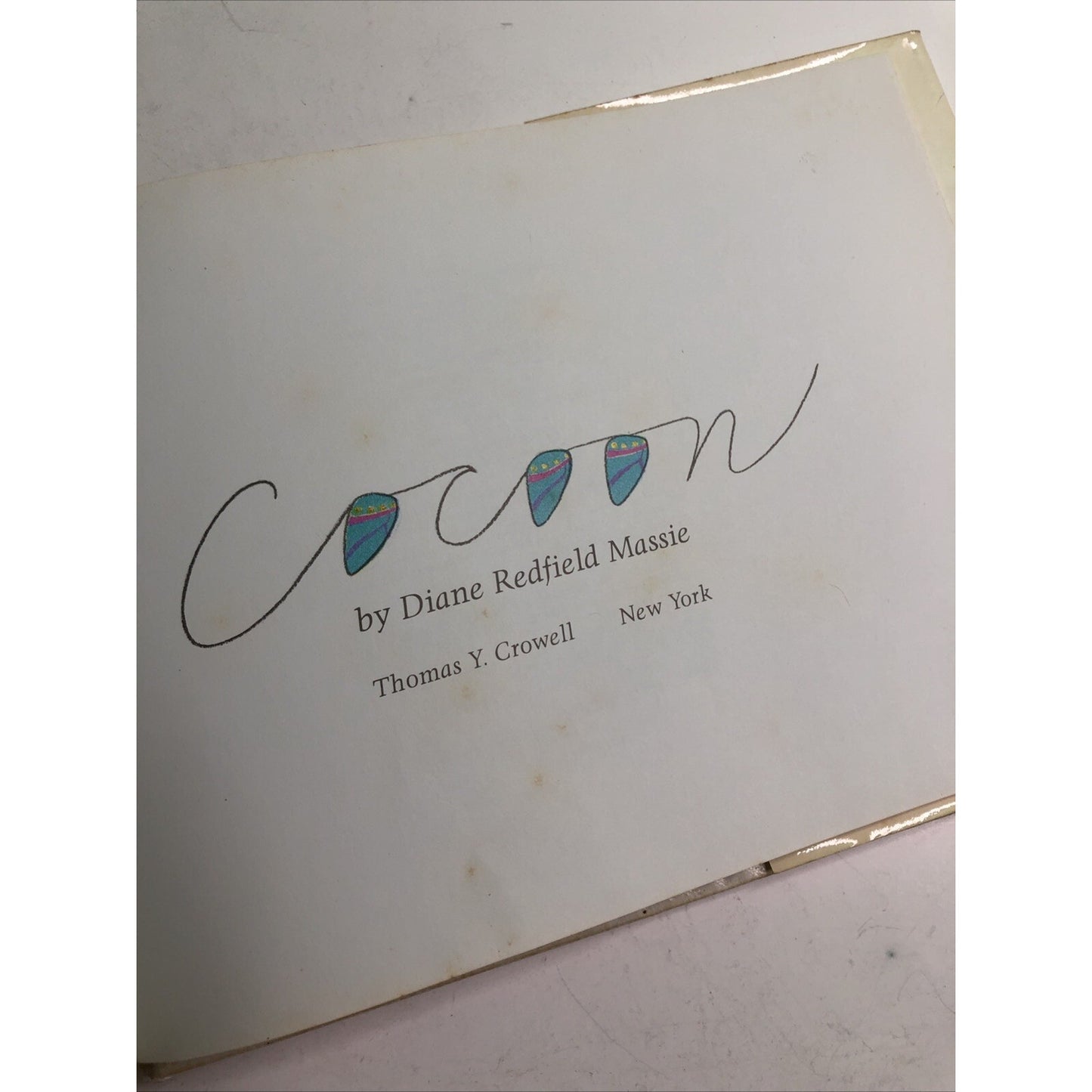 Cocoon by Diane Redfield Massie (1983, Hardcover, DJ) First Edition