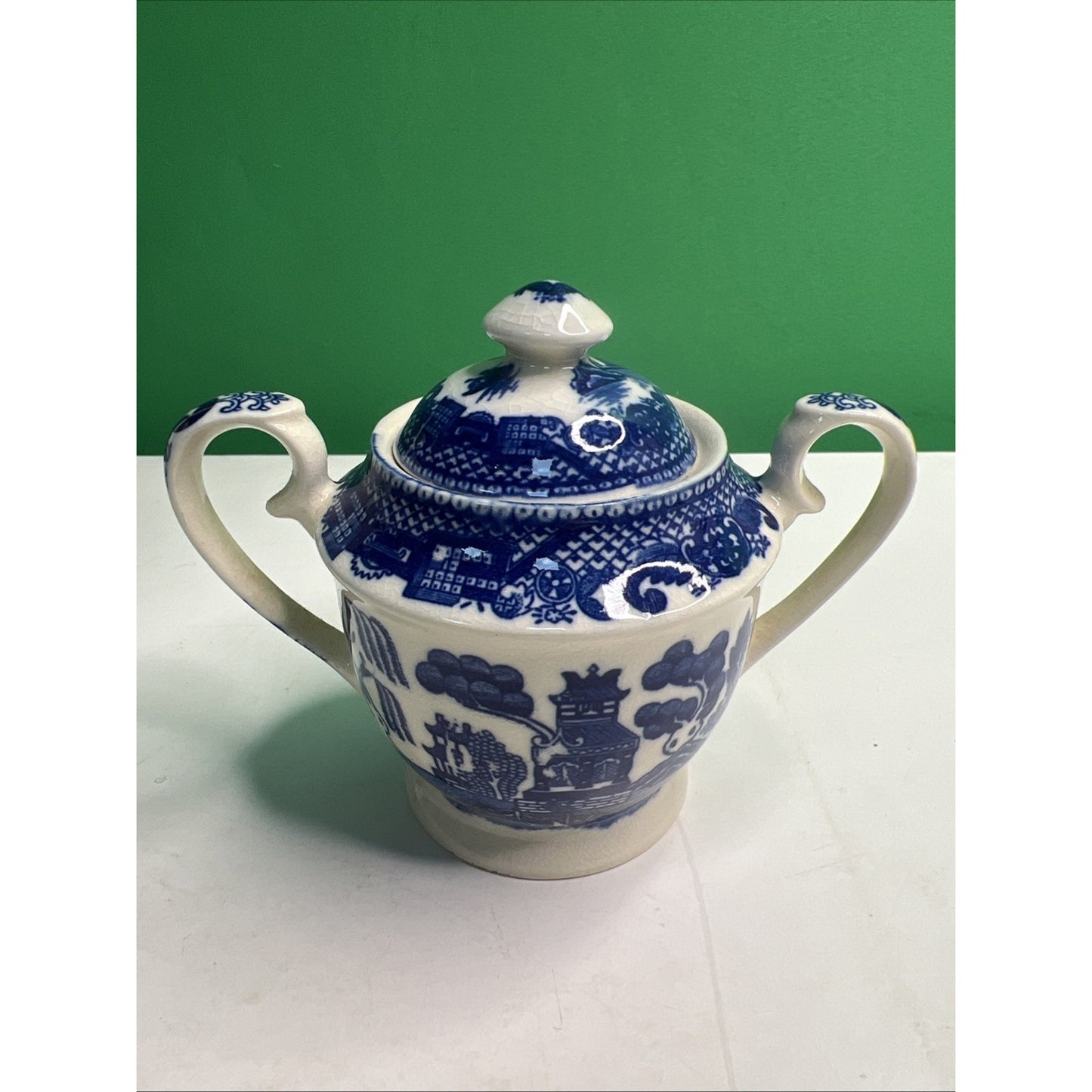 5 piece Vintage Japan Blue Willow Demitasse Petite Coffee Tea Hot Chocolate Set