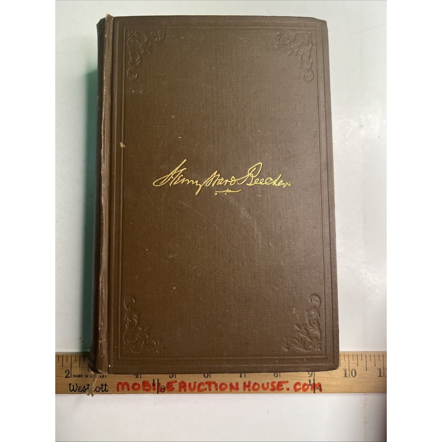 1887 Life Of Henry Ward Beecher by Abbott & Halliday HC Illustrated