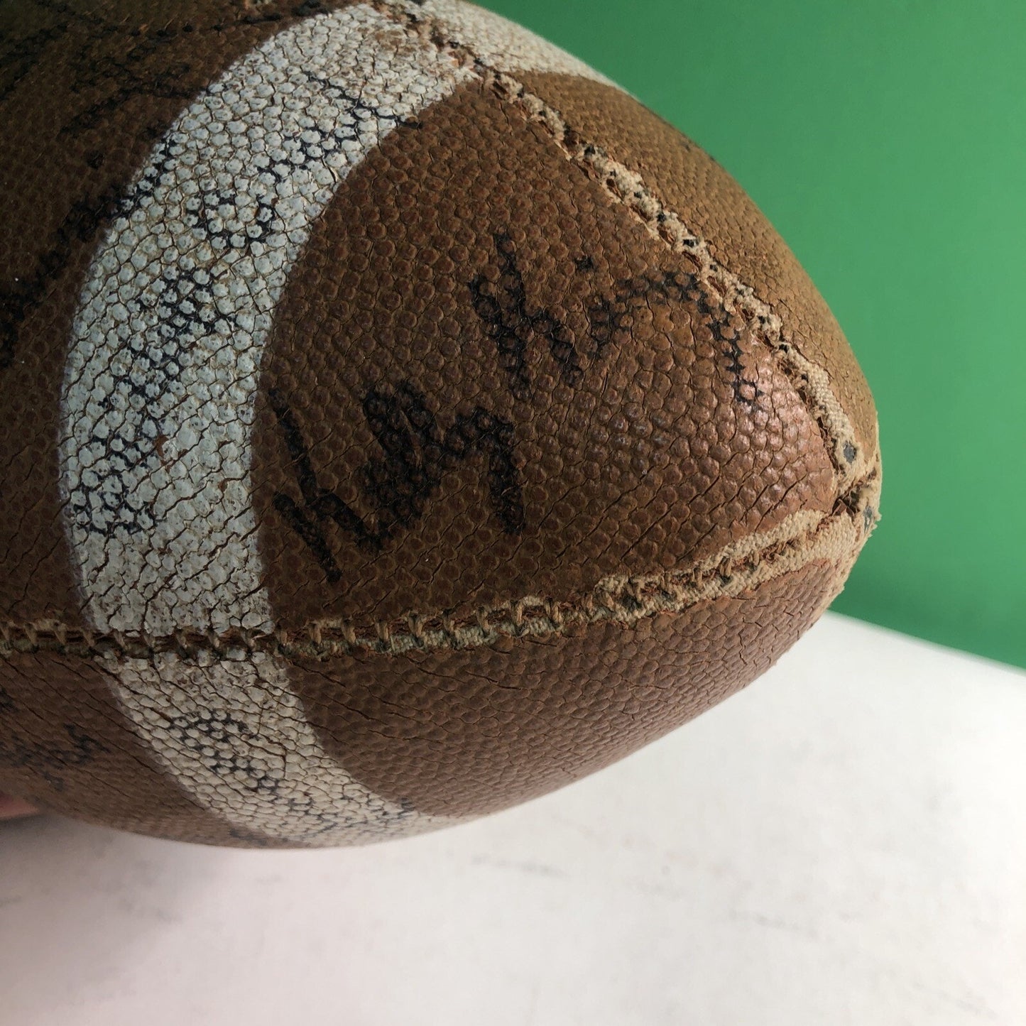 1960 Era Signed Football Auburn Alabama University AL NFL Drafts Super Bowl