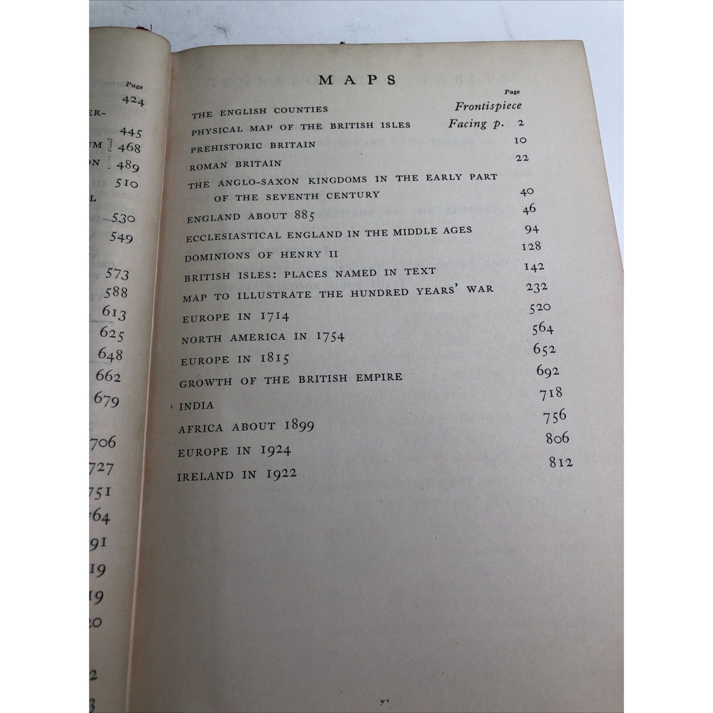 History Of England Hardcover Book By W. E. Lunt 1928 10th Printing