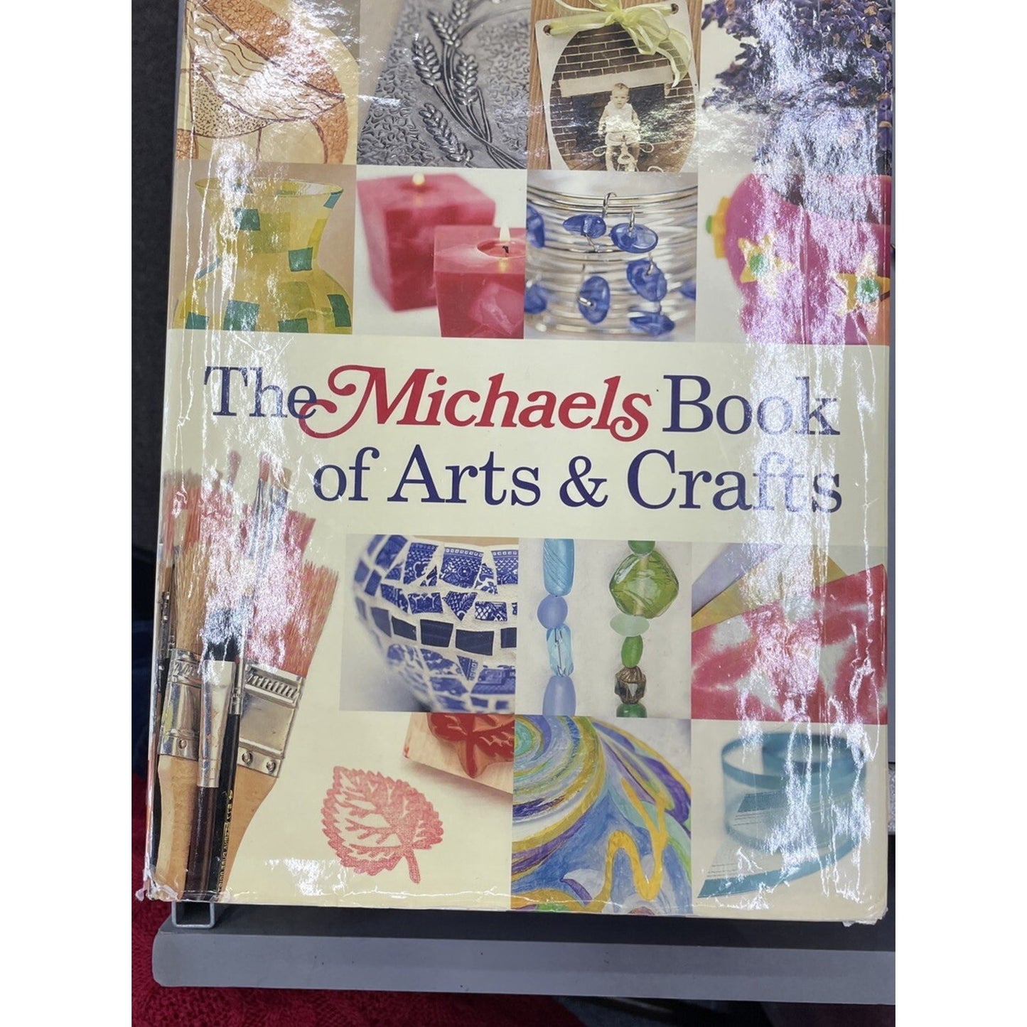 Vintage 2003, "Michaels Book of Arts & Crafts" by Lark Books Hardcover Book DJ