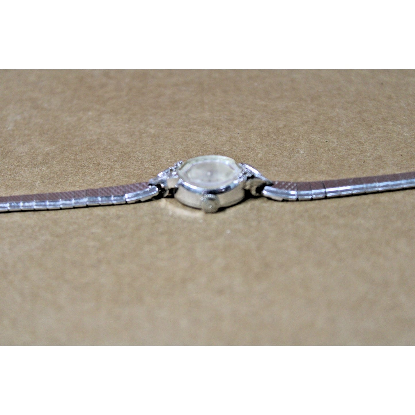 Vintage 1950s Ladies Gruen Bracelet Watch with Diamond Accents for Parts/ Repair