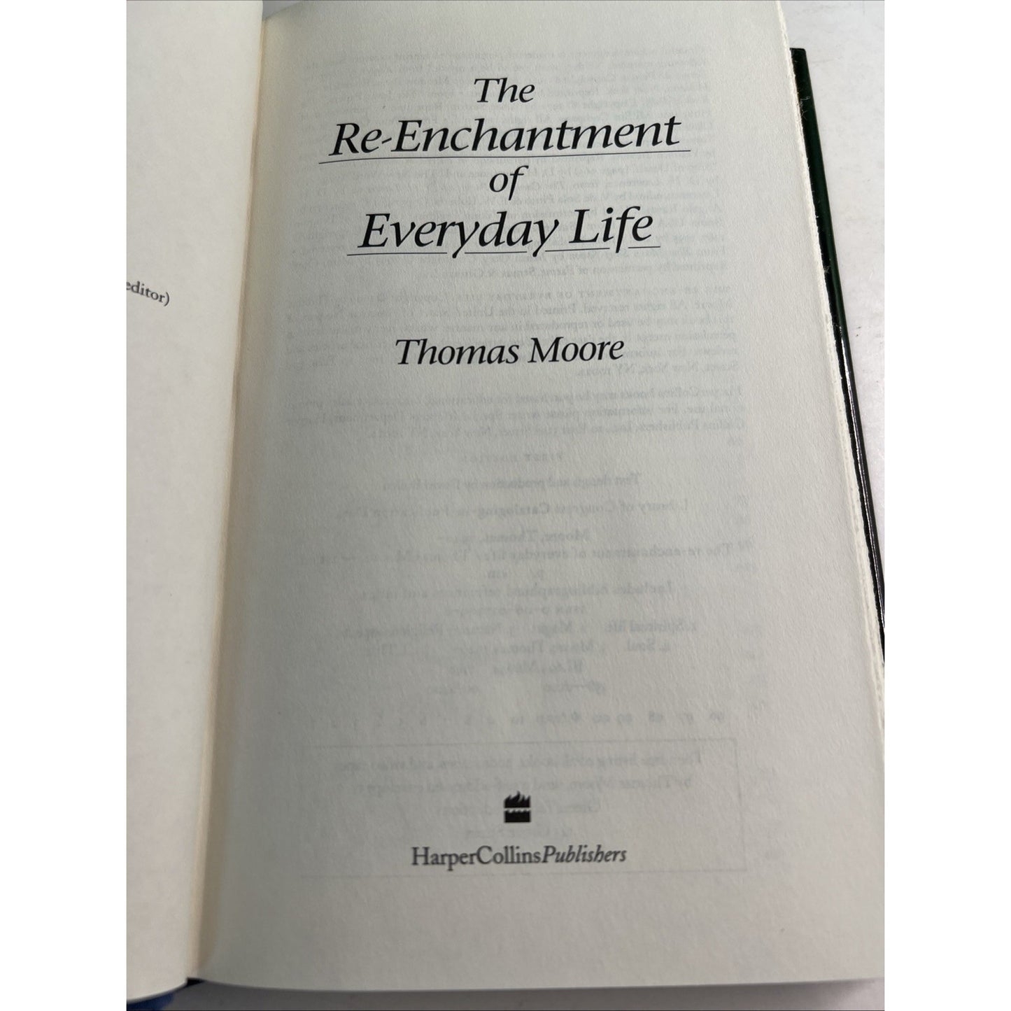 Lot 3 Thomas Moore Books HC/DJ Care Of The Soul Mates Te-Enchantment Everyday