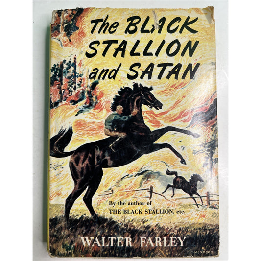 "The Black Stallion and Satan" by Walter Farley (1949) HC DJ 11th Printing