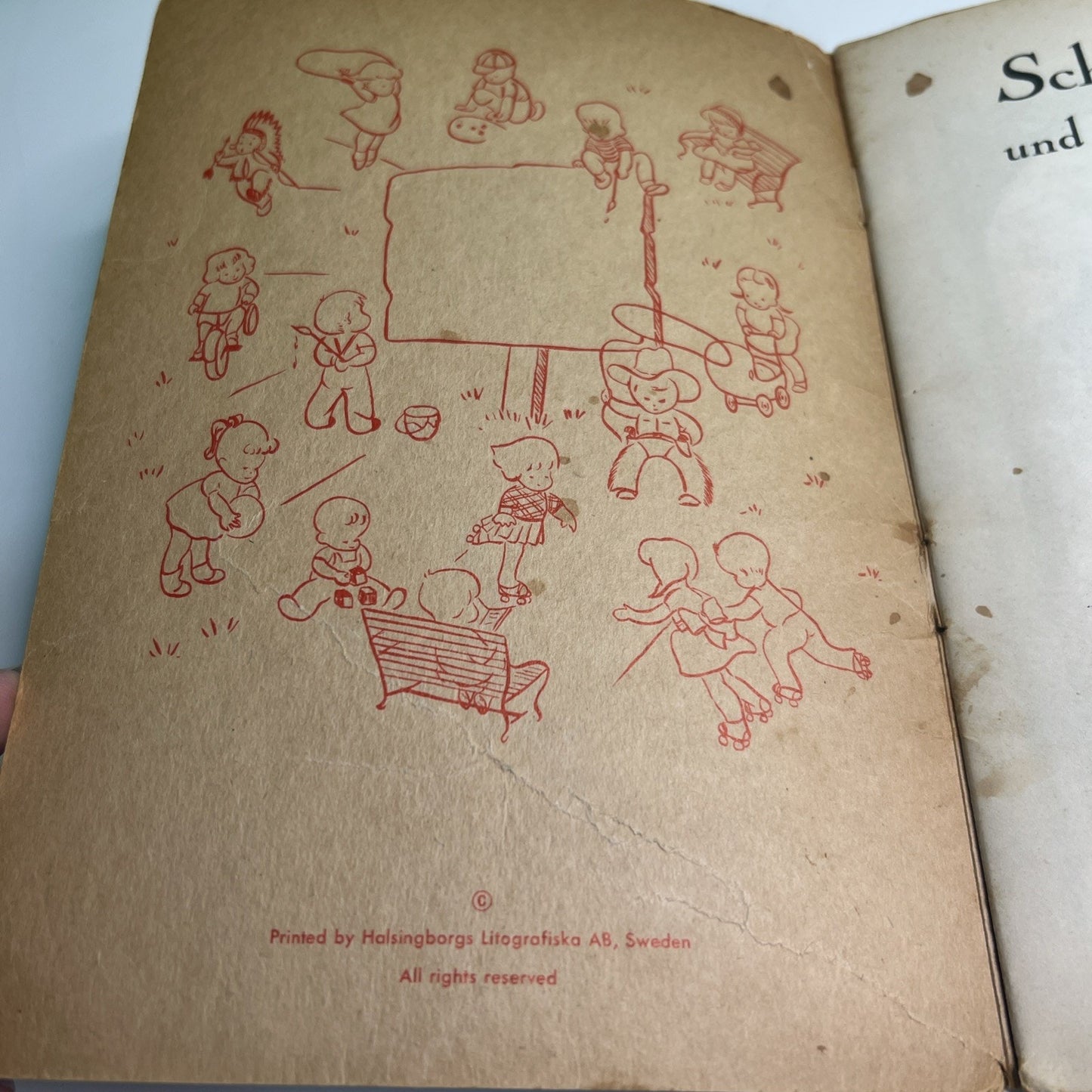 Vtg Schneewitchen und die sieben Zwerge Sweden Swedish Snow White & 7 Dwarves PB