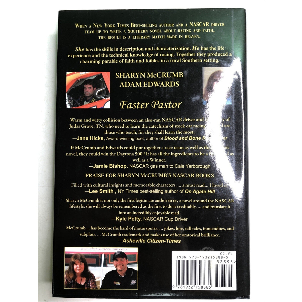 FASTER PASTOR By Sharyn Mccrumb & Adam Edwards SIGNED BOTH AUTHORS 2010 HC DJ