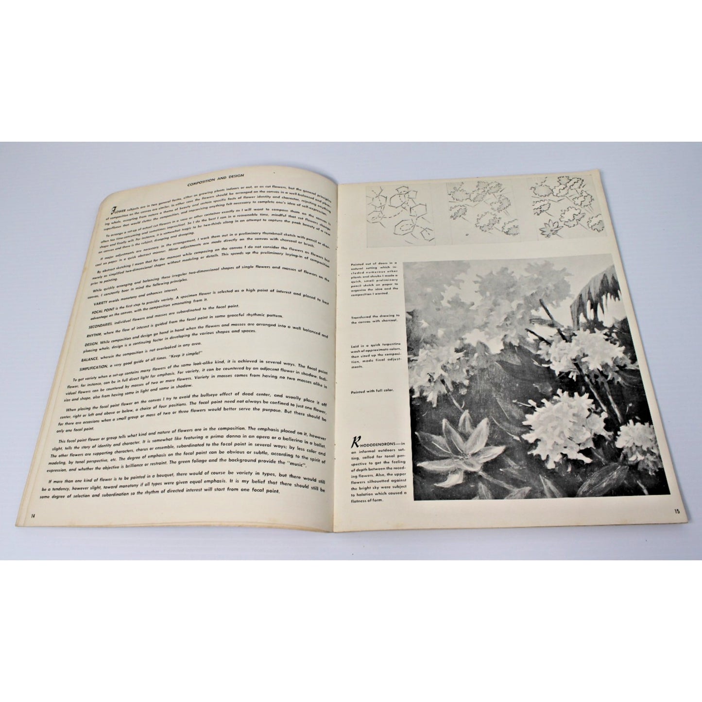 How Claude Parsons Paints Flowers- Walter Foster #75 Vintage Art Instruction