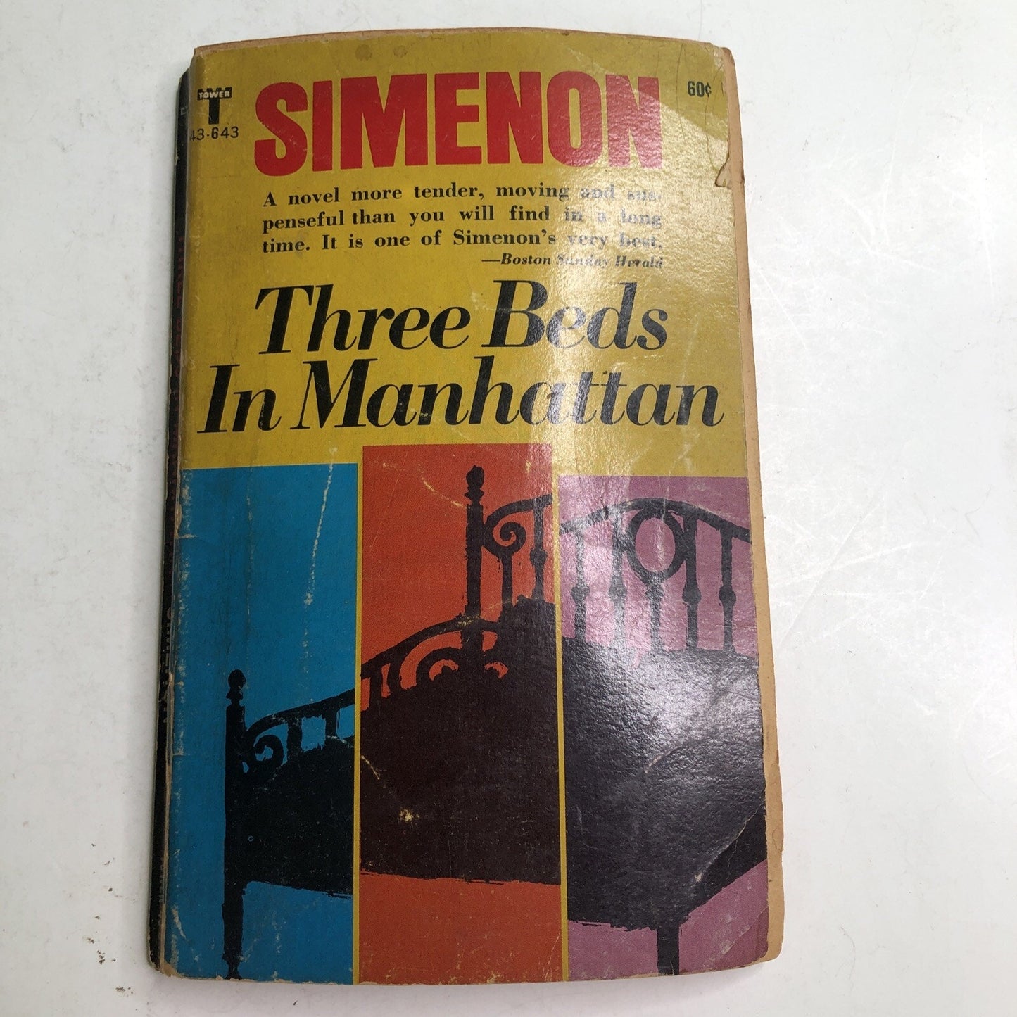 Three Beds in Manhattan By Georges Simenon 1st PB EDITION 1966 Imperfect Complet