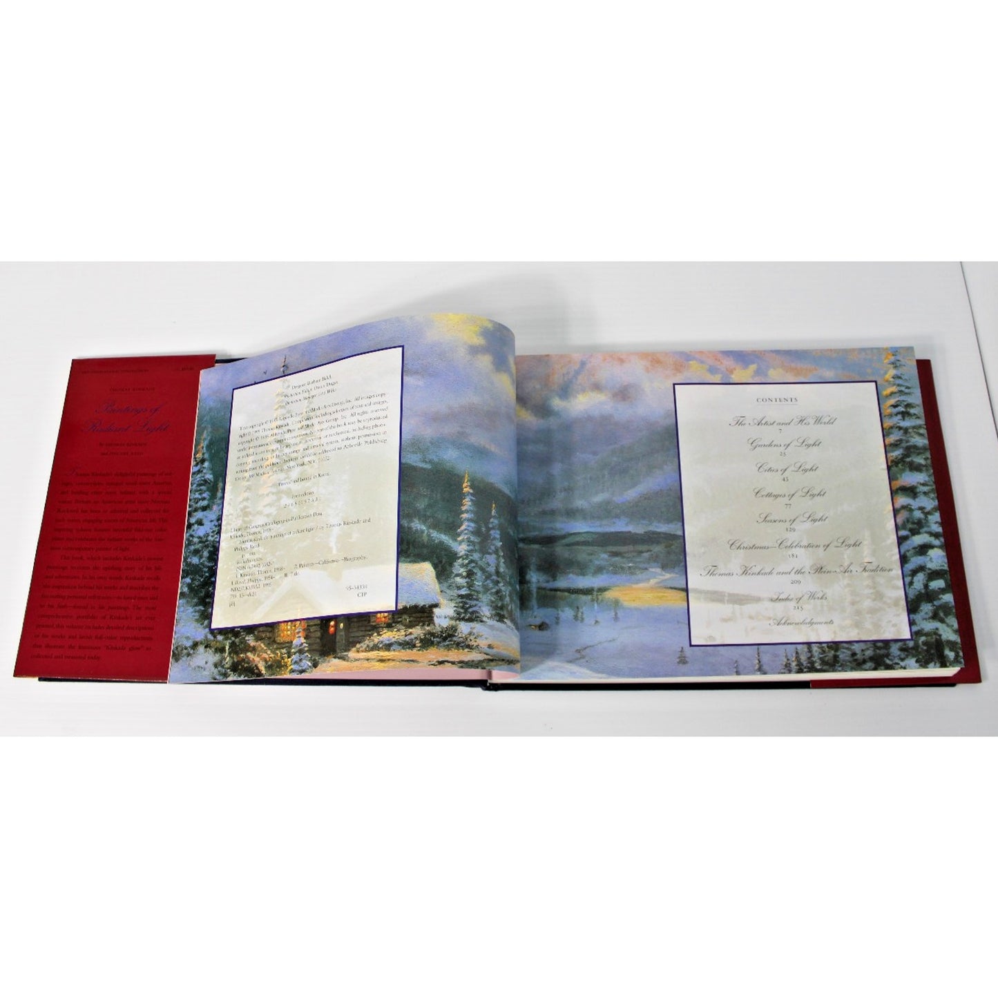 Thomas Kinkade: Paintings of Radiant Light, 1995- 1st Edition, Signed Bookplate