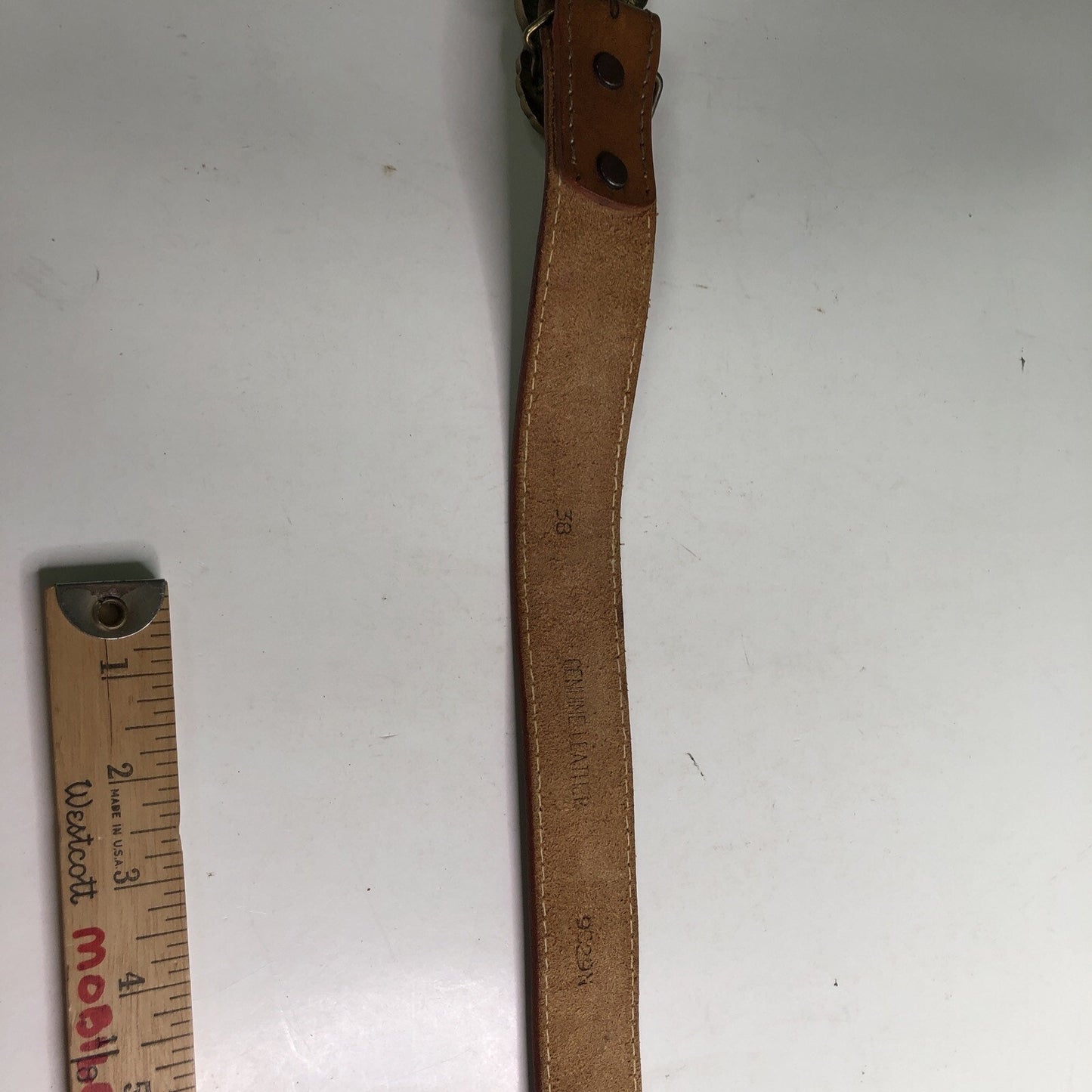 Vintage Original Brass Military Parachute Master Belt 38” Buckle Special Forces