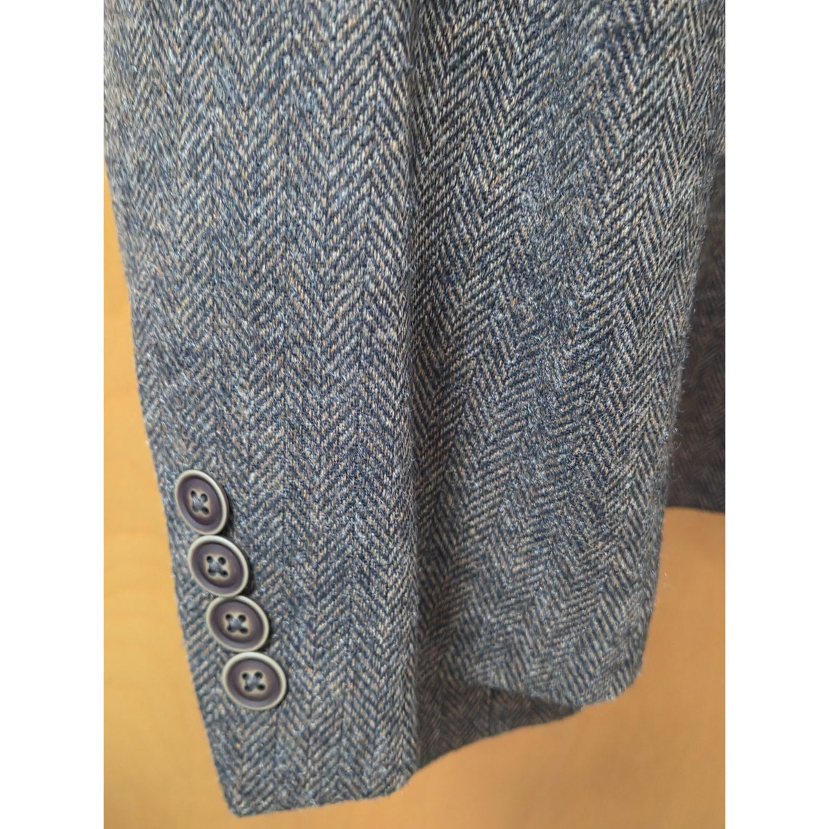 NWT Nautica Herringbone Sport Coat Blazer 48R Brown Grey Classic Fit Jacket